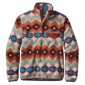 Patagonia S Rare Pattern Snap Synchilla Pullover